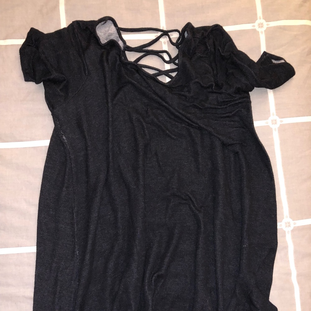 FINAL PRICE Midi dress with straps on back